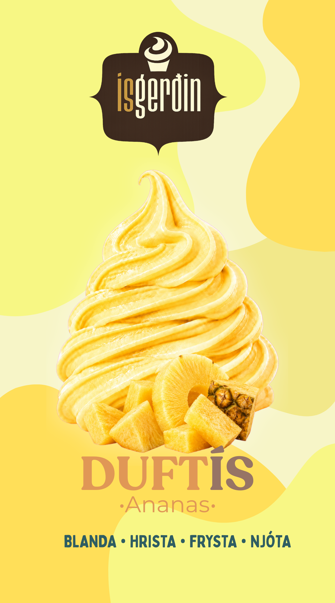 Ísduft - Ananas