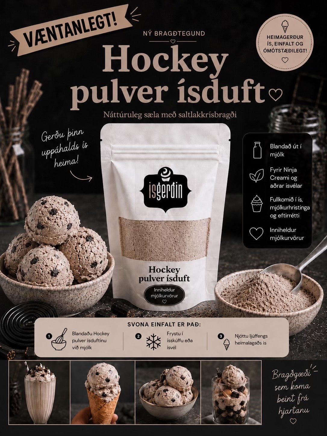 Ísduft - Hockey pulver