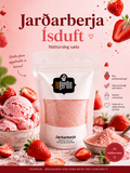 Ísduft - Jarðarberja