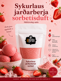 Ísduft - Jarðarberjasorbet sykurlaus