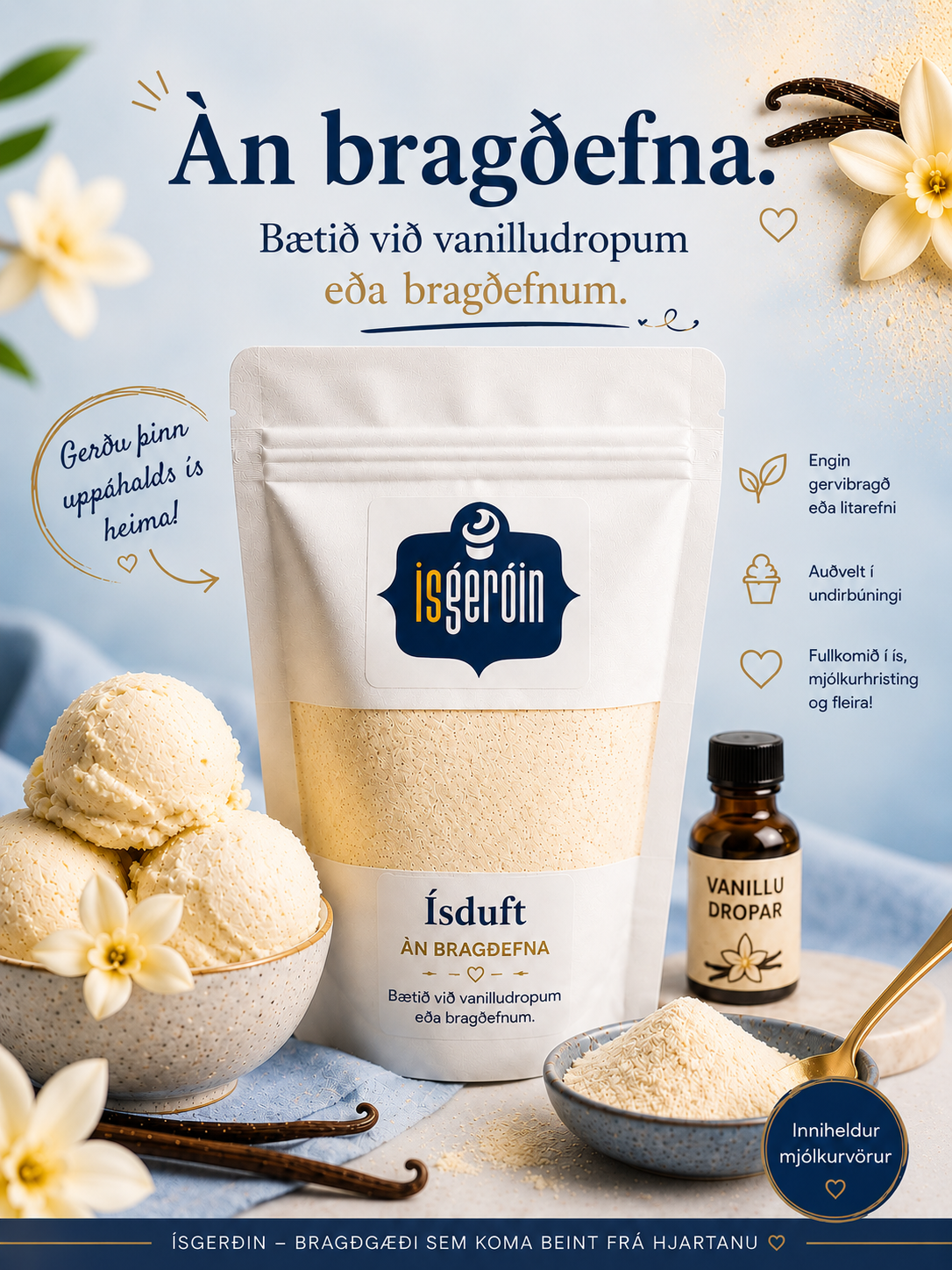 Ísduft - Grunnblanda