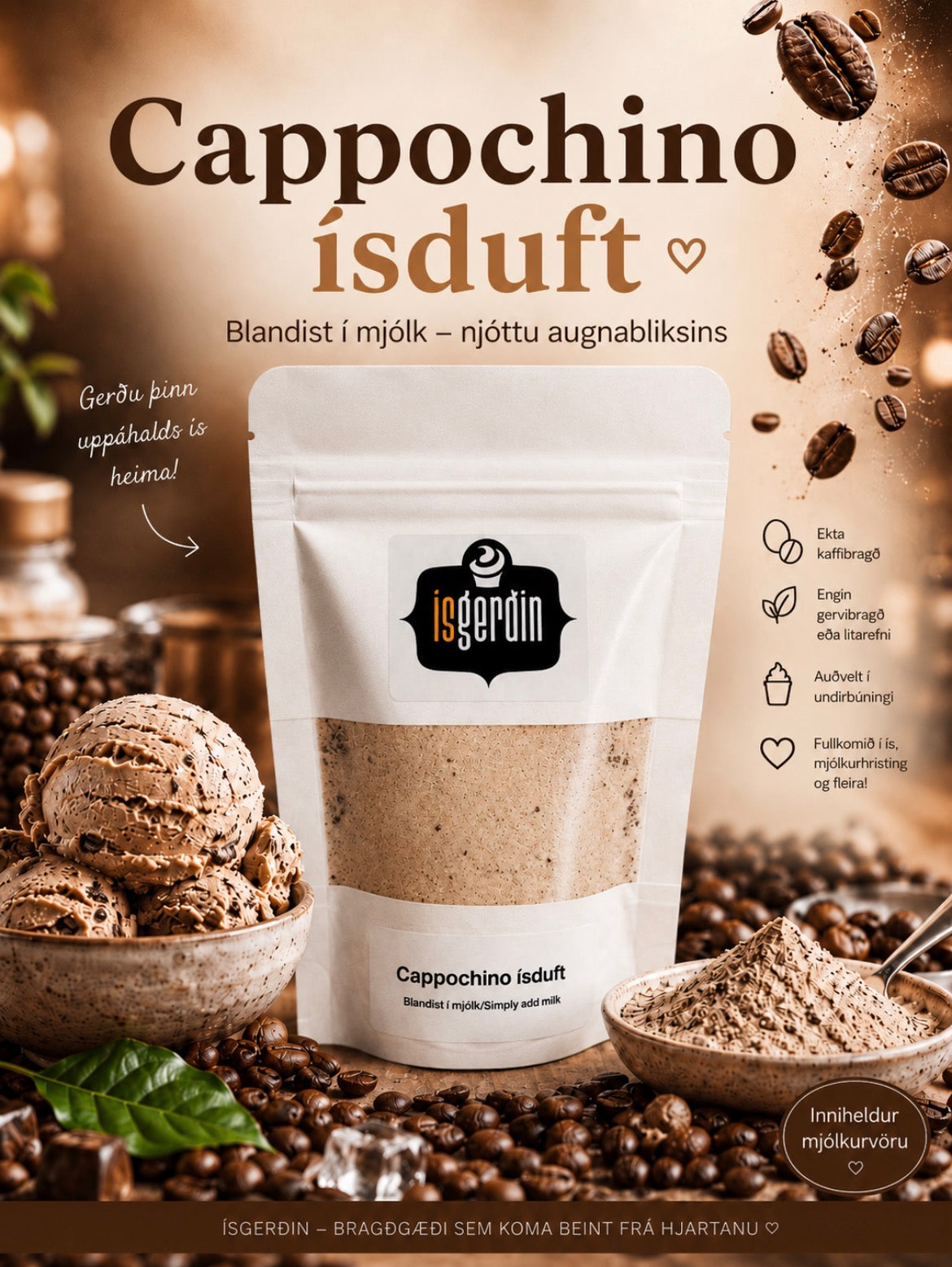 Ísduft - Cappochino
